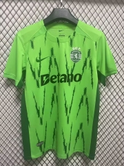 (S-4XL) 2024-2025 Sporting Clube de Portugal 2nd Away Green Thailand Soccer Jersey AAA-7209