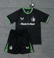 2024-2025 Feyenoord Rotterdam Away Black Soccer Uniform-4247
