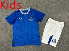 2024-2025 Everton Home Blue Kids/Youth Soccer Uniform-7809