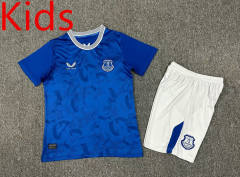 2024-2025 Everton Home Blue Kids/Youth Soccer Uniform-7809