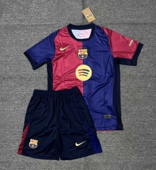 With New Sponsor 2024-2025 Barcelona Home Red&Blue Soccer Uniform-4247