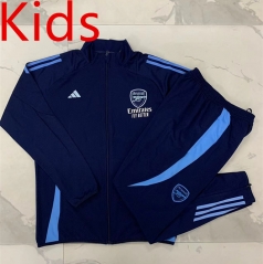 2024-2025 Arsenal Royal Blue Kids/Youth Soccer Jacket Uniform-815