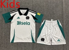 2024-2025 Newcastle United 3rd Away White Kids/Youth Soccer Uniform
