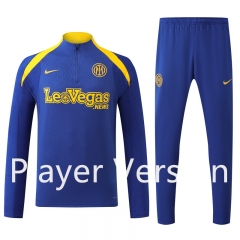 Player Version 2024-2025 Inter Milan Camouflage Blue Thailand Soccer Tracksuit-4627