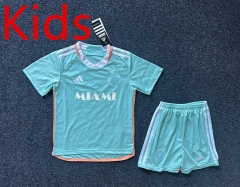 2024-2025 Inter Miami CF 2nd Away Green Kids/Youth Soccer Uniform-GB