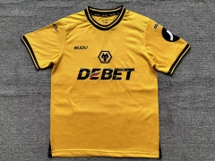 (S-4XL) 2024-2025 Wolverhampton Wanderers Home Yellow Thailand Soccer Jersey AAA-4927