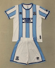2024-2025 Middlesbrough Away Blue&White Soccer Uniform-AY