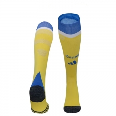 2024-2025 Leeds United Away Yellow Thailand Soccer Socks