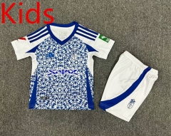 2024-2025 Granada CF Away Blue&White Kid/Youth Soccer Uniform-7809