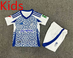 2024-2025 Granada CF Away Blue&White Kid/Youth Soccer Uniform-7809