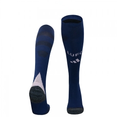 2024-2025 Leeds United 2nd Away Black Kids/Youth Soccer Socks-4539