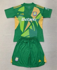 2024-2025 Aston Villa  Goalkeeper Green Soccer Uniform-AY