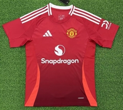 (S-4XL) 2024-2025 Manchester United Home Red Thailand Soccer Jersey AAA-403