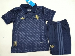 2024-2025 Juventus 2nd Away Royal Blue Kids/Youth Soccer Uniform