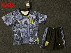 2024-2025 Special Version Brazil Blue&Gray Kid/Youth Soccer Uniform-GB