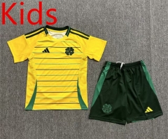 2024-2025 Celtic Away Yellow Kids/Youth Soccer Unifrom-3162