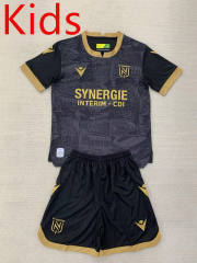 2024-2025 FC Nantes Away Black&Gray Kids/Youth Soccer Uniform-AY