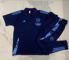2024-2025 Arsenal Royal Blue Thailand Polo Uniform-815