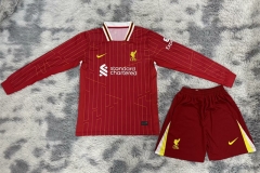 2024-2025 Liverpool Home Red LS Soccer Uniform-4108