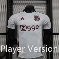 Player Version 2024-2025 Ajax 2nd Away White Thailand Soccer Jersey AAA-888