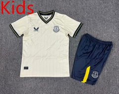 2024-2025 Everton 2nd Away Beige Kids/Youth Soccer Uniform-7809
