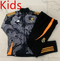 2024-2025 Real Madrid Black Kids/Youth Soccer Jacket Uniform-815