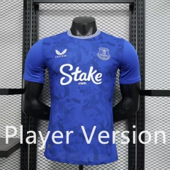 Player Version 2024-2025 Everton Home Blue Thailand Soccer Jersey AAA-888