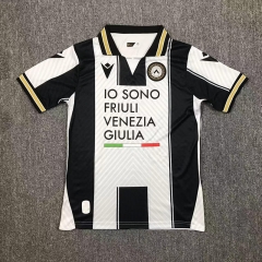 2024-2025 Udinese Calcio Home Black&White Thailand Soccer Jersey AAA-417