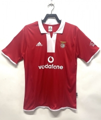 Retro Version 04-05 Benfica Home Red Thailand Soccer Jersey AAA-811