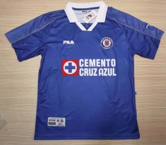 Retro Version 2002 Cruz Azul Home Blue Thailand Soccer Jersey AAA-912