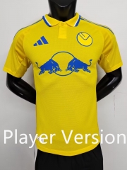 Player Version 2024-2025 Leeds United Away Yellow Thailand Soccer Jersey AAA-9926
