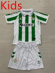 2024-2025 Real Betis Home White&Green Kid/Youth Soccer Unifrom-AY
