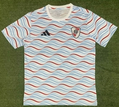 2024-2025 River Plate Blue&White Thailand Training Soccer Jersey AAA-7074
