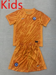 2024-2025 Chelsea Goalkeeper Orange Kid/Youth Soccer Uniform-AY