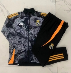 2024-2025 Real Madrid Black Thailand Soccer Jacket Uniform-815