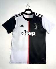 Retro Version 19-20 Juventus Home Black&White Thailand Soccer Jersey AAA-811