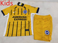 2024-2025 Brighton & Hove Albion Away Yellow Kids/Youth Soccer Uniform-507