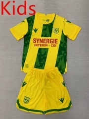 2024-2025 FC Nantes Home Yellow&Green Kids/Youth Soccer Uniform-AY