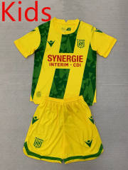 2024-2025 FC Nantes Home Yellow&Green Kids/Youth Soccer Uniform-AY
