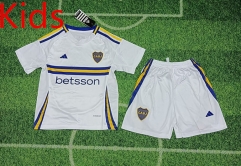 2024-2025 Boca Juniors Away White Kids/Youth Soccer Uniform-8679