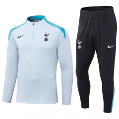 2024-2025 Tottenham Hotspur Light Gray Thailand Soccer Tracksuit-411