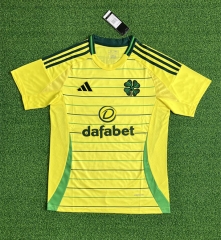 (S-4XL) 2024-2025 Celtic Away Yellow Thailand Soccer Jersey AAA-403