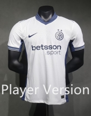 (S-3XL) Player Version 2024-2025 Inter Milan Away White Thailand Soccer Jersey AAA-518