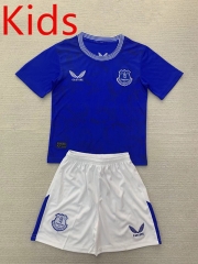 2024-2025 Everton Home Blue Kids/Youth Soccer Uniform-AY
