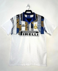 Retro Version 95-96 Inter Milan Away White Thailand Soccer Jersey AAA-811