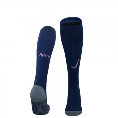 2024-2025 Atletico Madrid 2nd Away Royal Blue Thailand Soccer Socks-4539