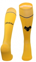 2024-2025 Wolverhampton Wanderers Home Yellow Kid/Youth Soccer Socks-4539