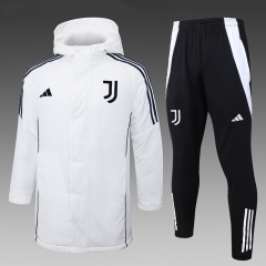2024-2025 Juventus White Cotton Coat Uniform With Hat-815