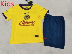 2024-2025 Club America Home Yellow Kids/Youth Soccer Uniform-507