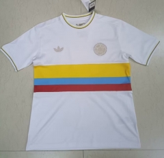 （S-4XL） 2024-2025 Anniversary Edition Colombia White Thailand Soccer Jersey AAA-818